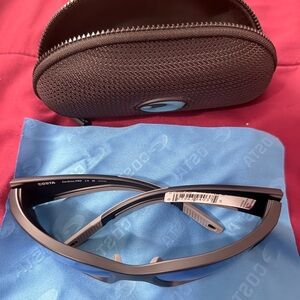 Costa Black Sunglasses with Blue Cloth